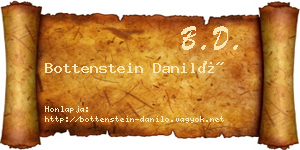 Bottenstein Daniló névjegykártya
